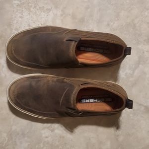 Leather Sketchers Boat Shoes